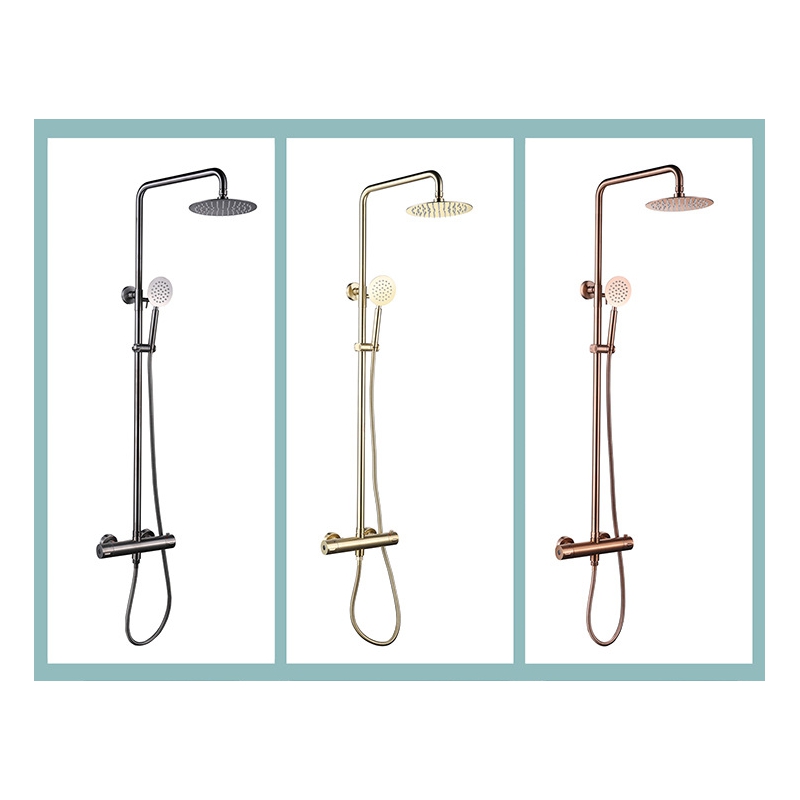 38℃ thermostat shower 304 staintess steel constant temperature shower